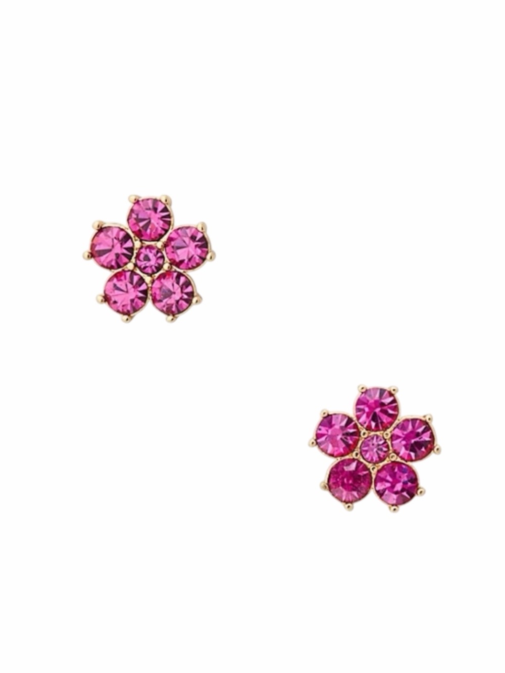 Kate Spade Pink Magenta Flower Earrings